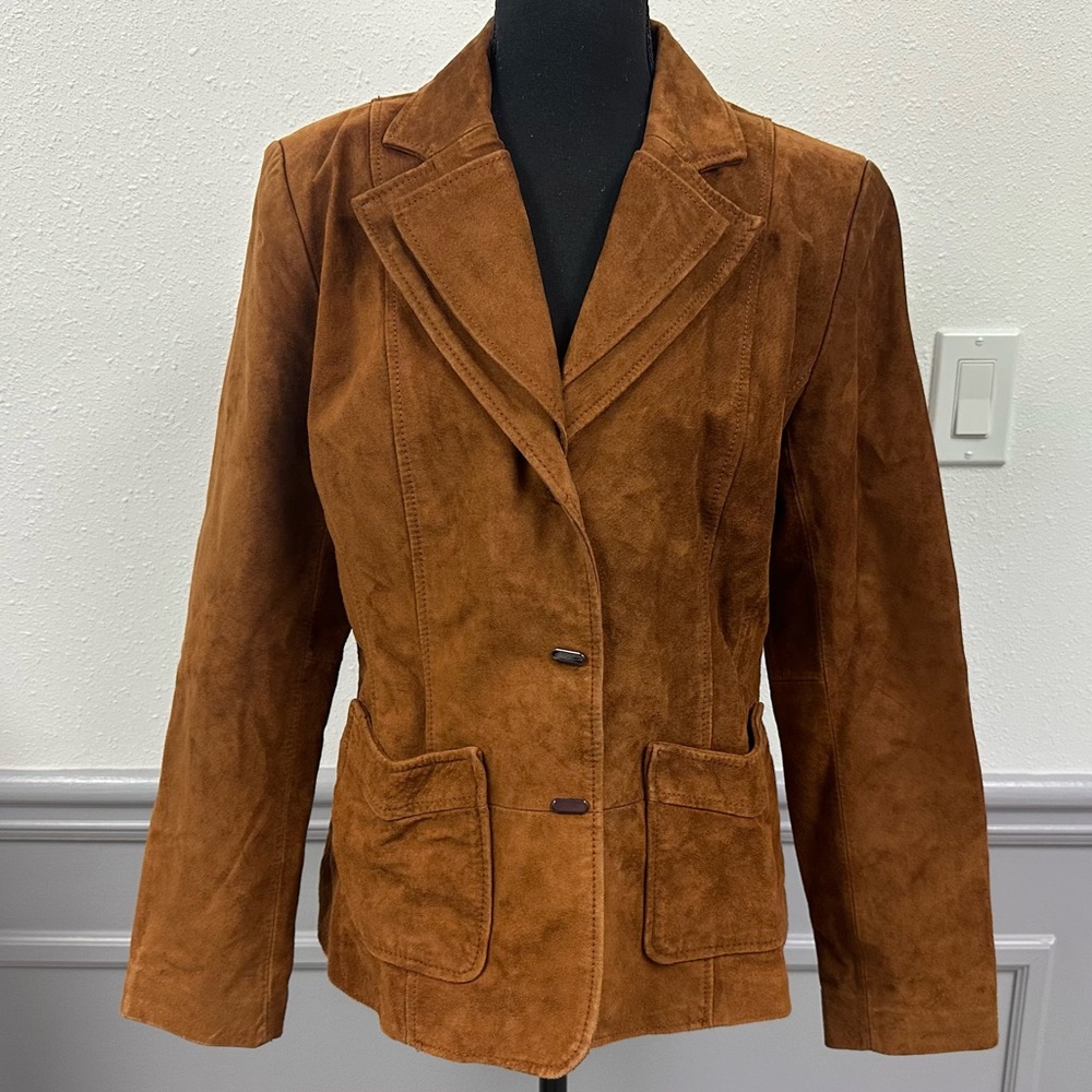Bernado brown leather/suede jacket, Medium